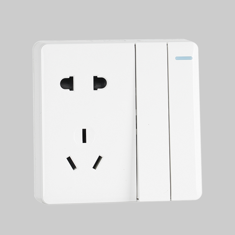 人民电器?联带五孔插座(RM6) 