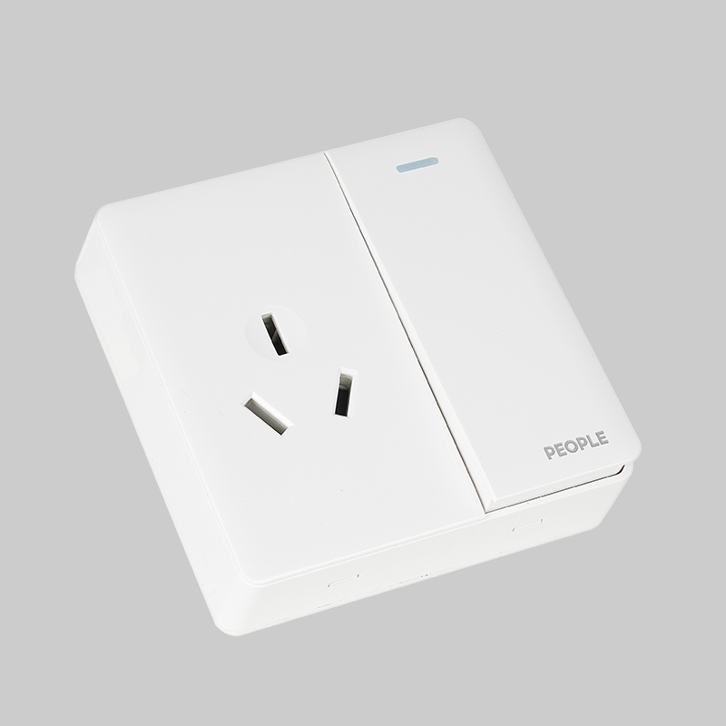 人民电器?联带三极16A插座(RM6) 